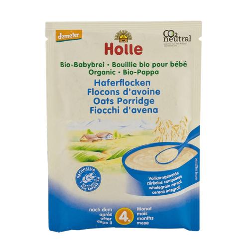 Miniaturka artykułu - HOLLE BIO Kaszka owsiana pełnoziarnista 4m+, 25g	