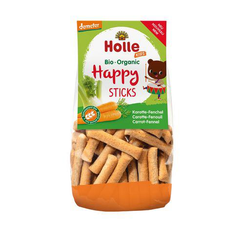 Miniaturka artykułu - HOLLE Bio Organic Paluszki orkiszowe marchew koper włoski, 100g