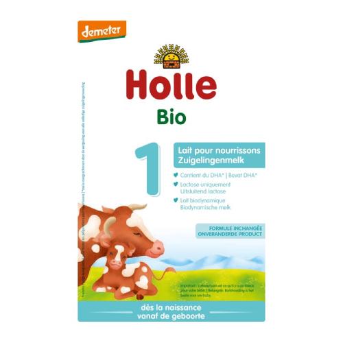 HOLLE Bio 1 Mleko początkowe dla niemowląt od urodzenia, 400g