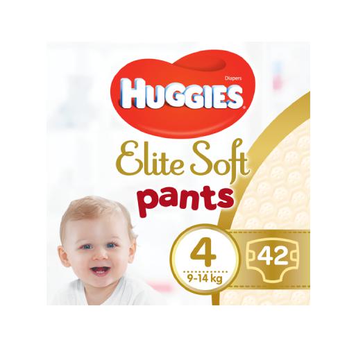 HUGGIES Elite Soft Pants 4 Pieluchomajtki 9-14kg, 42 sztuki