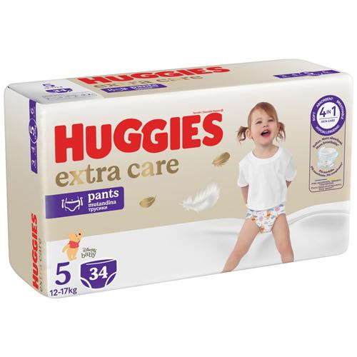 Miniaturka artykułu - HUGGIES Pieluchomajtki Elite Soft rozmiar 5 (12-17kg), 34szt.