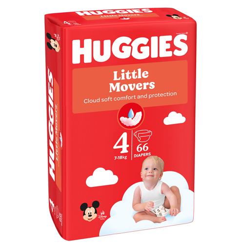 Miniaturka artykułu - HUGGIES Pieluchy Ultra Comfort rozmiar 4 (7-18 kg), 66szt.