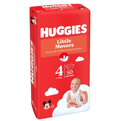 Miniaturka artykułu - HUGGIES Ultra Comfort Jumbo 4 (7-18kg) Pieluszki, 50szt.