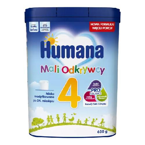 HUMANA 4 Mali Odkrywcy Mleko modyfikowane po 24. miesiącu, 650g