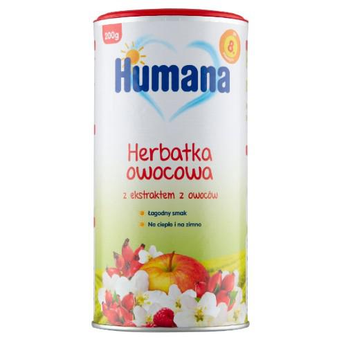 Zdjęcie produktu - HUMANA Herbatka owocowa z ekstraktem z owoc&oacute;w po 8. miesiącu, 200g
