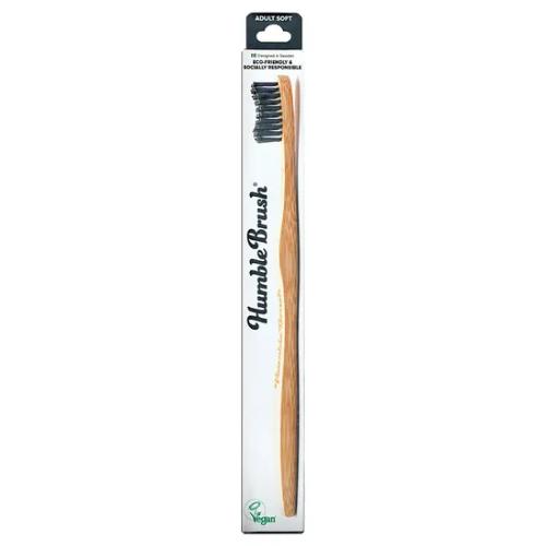 Miniaturka artykułu - HUMBLE Brush Bambusowa szczoteczka do zęb&oacute;w Soft czarna, 1szt.