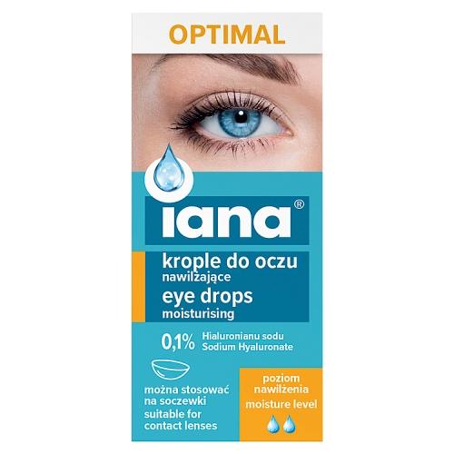 Miniaturka artykułu - Iana Optimal Krople do oczu, 10 ml
