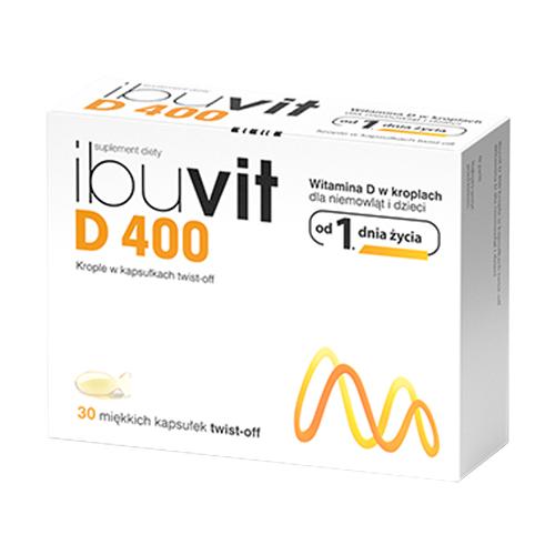IBUVIT D 400 - 30 kapsułek twist-off 