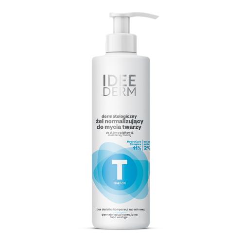 Miniaturka artykułu - Idee Derm Dermatologiczny żel normalizujący do mycia twarzy, 220 ml