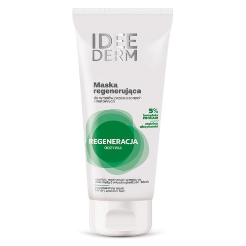 Miniaturka artykułu - Idee Derm Maska regenerująca do włos&oacute;w przesuszonych i matowych, 200 ml