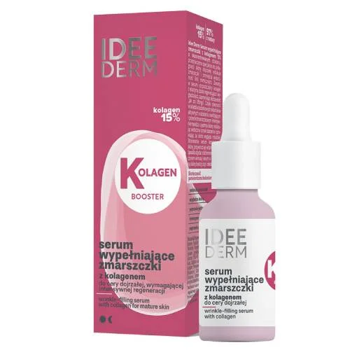 Miniaturka artykułu - Idee Derm Serum wypełniające zmarszczki z kolagenem 15% do cery dojrzałej, 30 ml