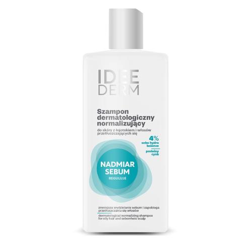 Miniaturka artykułu - Idee Derm Szampon normalizujący do włos&oacute;w przetłuszczających się, 300 ml