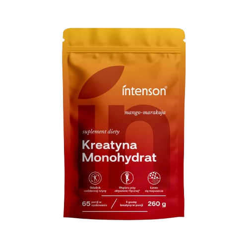 Miniaturka artykułu - Intenson Kreatyna Monohydrat mango marakuja, 260 g - suplement diety dla sportowc&oacute;w