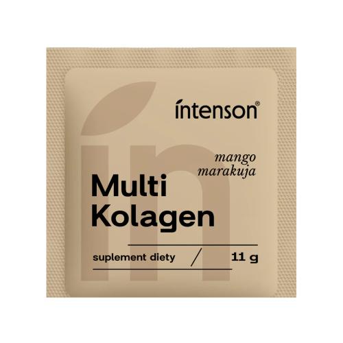 Miniaturka artykułu - Intenson Multi Kolagen mango marakuja, 11 g - suplement diety z kolagenem