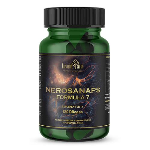 Miniaturka artykułu - Invent Farm Nerosanaps Formuła 7, 120 kaps.