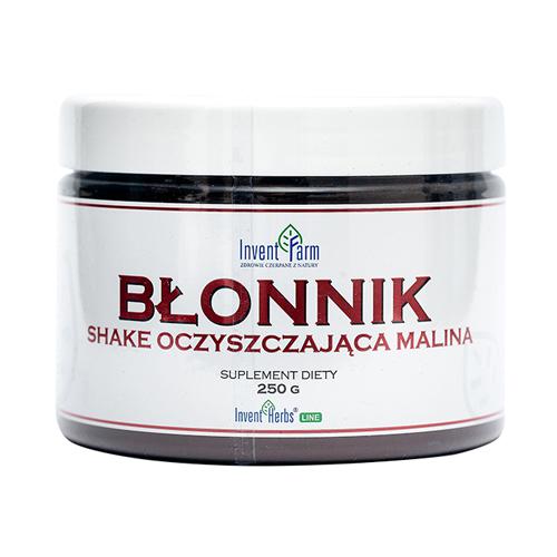 Miniaturka artykułu - InventFarm Błonnik Shake Oczyszczająca Malina, 250g
