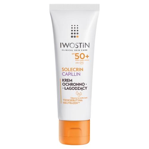 Miniaturka artykułu - IWOSTIN SOLECRIN CAPILLIN Krem ochronny SPF 50+, 50 ml