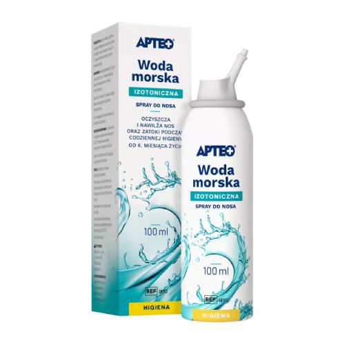 Miniaturka artykułu - APTEO CARE Izotoniczna woda morska, 100ml/USZKODZONE TEKTUROWE OPAKOWANIE