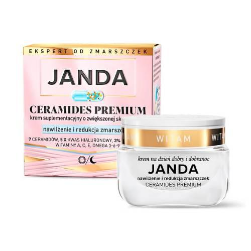 Miniaturka artykułu - JANDA Ceramides Premium Krem suplementacyjny nawilżenie i redukcja zmarszczek, 50 ml