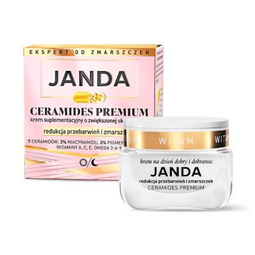 Miniaturka artykułu - JANDA Ceramides Premium Krem suplementacyjny redukcja przebarwień i zmarszczek, 50 ml