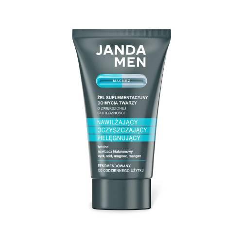 Miniaturka artykułu - JANDA Men Żel suplementacyjny do mycia twarzy Magnez, 150 ml
