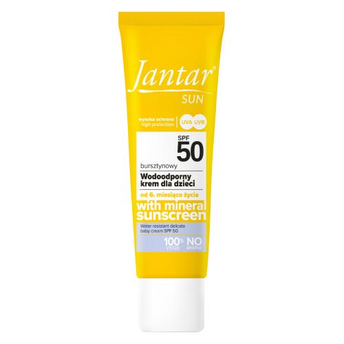 Miniaturka artykułu - FARMONA JANTAR SUN Bursztynowy wodoodporny krem dla dzieci SPF50, 50 ml
