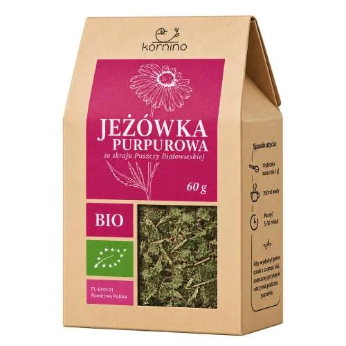 Miniaturka artykułu - Kornino Jeż&oacute;wka purpurowa ekologiczna, 60 g