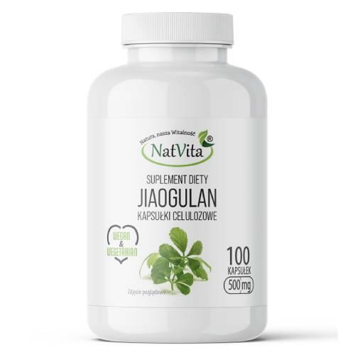 Miniaturka artykułu - NatVita Jiagulan 500 mg, 100 kaps.
