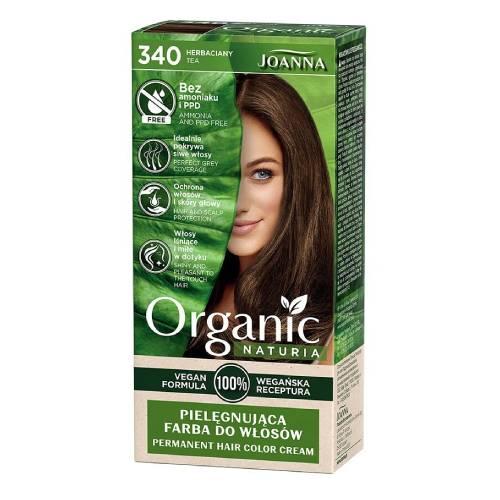 Zdjęcie produktu - Joanna Naturia Organic Wegańska farba do włos&oacute;w 340 herbaciany