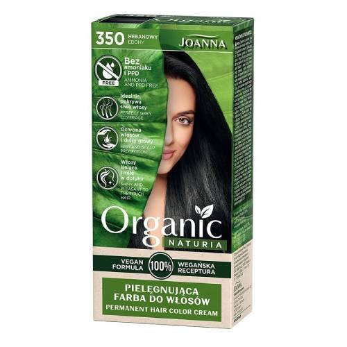 Miniaturka artykułu - Joanna Naturia Organic Wegańska farba do włos&oacute;w 350 heban