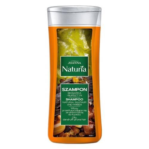 Miniaturka artykułu - Joanna Naturia Biosiarka i Bursztyn Szampon do włos&oacute;w przetłuszczających się, 200 ml