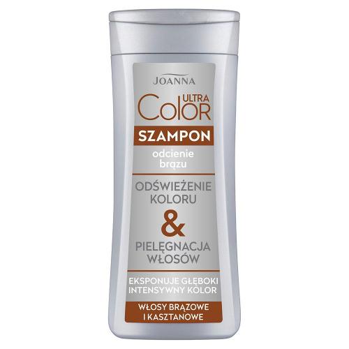 Miniaturka artykułu - Joanna Ultra Color Szampon do włos&oacute;w brązowych i kasztanowych, 200 ml