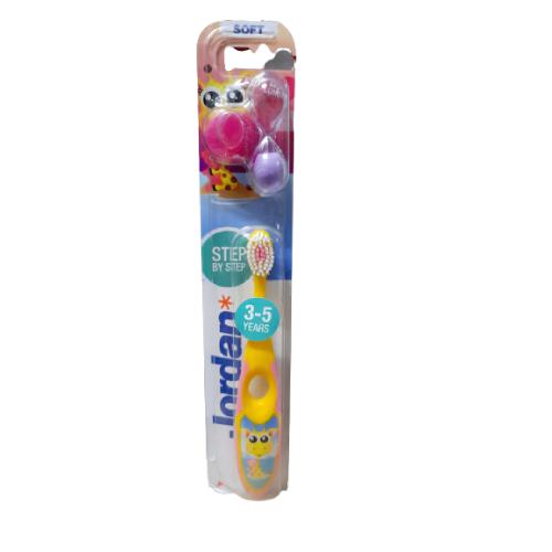Miniaturka artykułu - JORDAN Step by step Szczoteczka do zęb&oacute;w dla dzieci 3-5 lat Soft, 1szt.