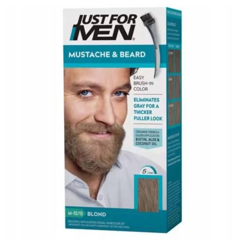 Miniaturka artykułu - JUST FOR MEN M-10 Żel koloryzujący do brody i wąs&oacute;w, popielaty blond