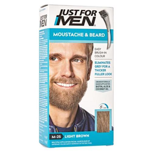 Miniaturka artykułu - JUST FOR MEN M-25 Żel koloryzujący do brody i wąs&oacute;w, jasny brąz