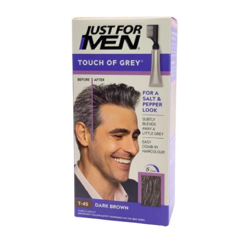 Miniaturka artykułu - Just For Men Odsiwiacz TOUCH OF GREY T-45, ciemny brąz, 40g
