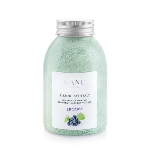 KANU NATURE Fizzing Bath Salt S&oacute;l musująca do kąpieli Winogrono, 250g	