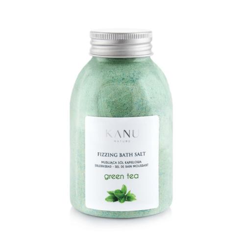 KANU NATURE Fizzing Bath Salt S&oacute;l musująca do kąpieli Zielona herbata, 250g	