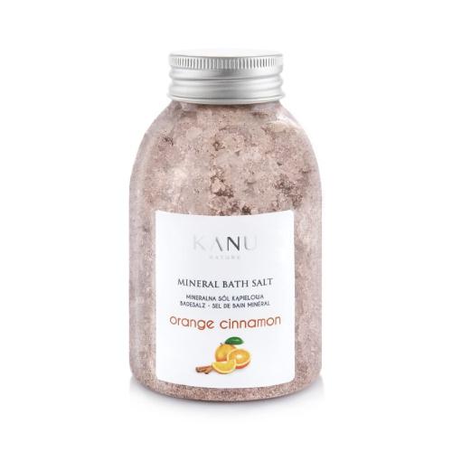 KANU NATURE S&oacute;l mineralna do kąpieli Pomarańczowo &ndash; cynamonowa, 350g	