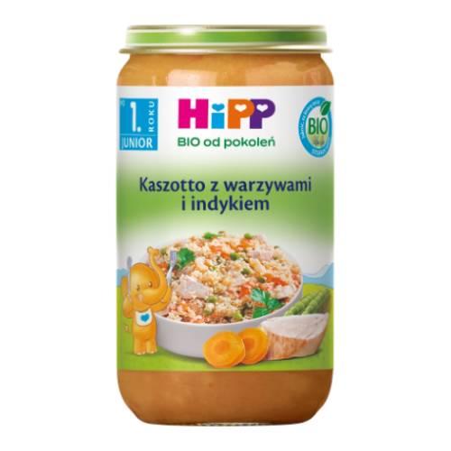 Miniaturka artykułu - HiPP BIO Junior Kaszotto z warzywami i indykiem po 1. roku, 250 g