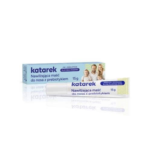 Miniaturka artykułu - Katarek Nawilżająca maść do nosa z prebiotykiem, 15g