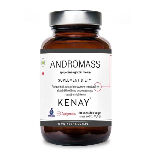 Miniaturka artykułu - KENAY AndroMass Apigenina + Gorzki melon, 60 kaps.