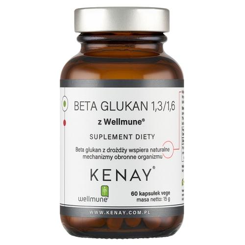 Miniaturka artykułu - KENAY Beta glucan 1,3/1,6 Wellmune, 60 kapsułek