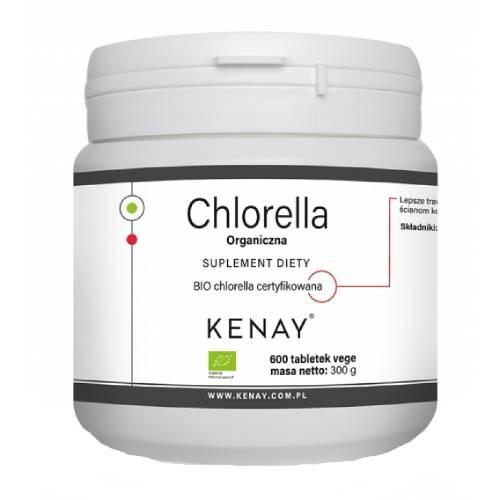Miniaturka artykułu - KENAY Chlorella Organiczna, 600 tabl.