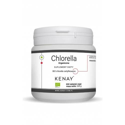Miniaturka artykułu - KENAY Chlorella Organiczna, 600 tabl.