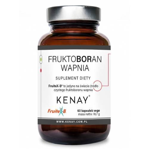Miniaturka artykułu - Kenay Fruktoboran wapnia FruiteX-B, 60 kaps. 