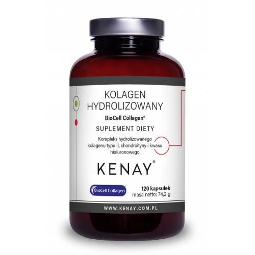 Miniaturka artykułu - Kenay BioCell Collagen Kolagen hydrolizowany Typu II, 120 kaps.