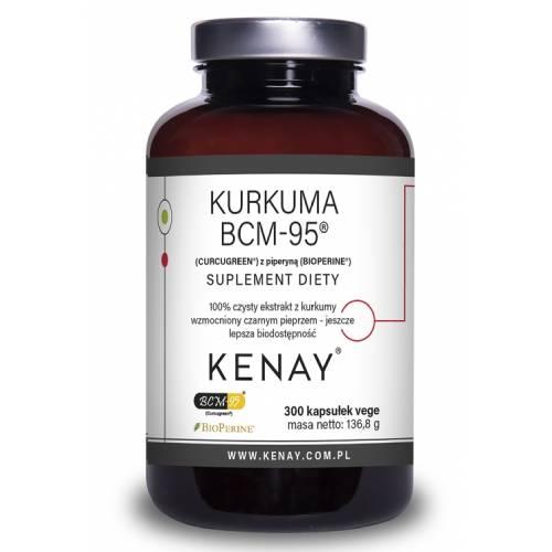 Miniaturka artykułu - Kenay Kurkuma BCM-95 Ekstrakt + Piperyna, 300 kaps.