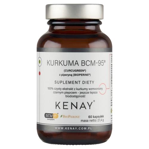Miniaturka artykułu - KENAY Kurkuma BCM-95 z piperyną, 60 kaps.