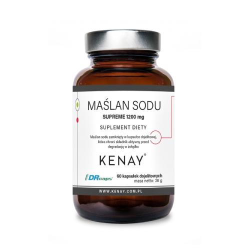 Miniaturka artykułu - Kenay Maślan sodu Supreme 1200 mg, 60 kaps. dojelitowych